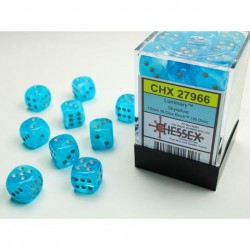 Boite de 36 dés D6 * Luminary * Sky un jeu Chessex