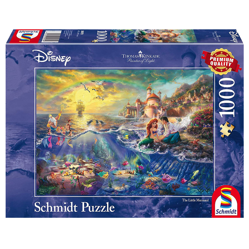 Puzzle 1000 pièces : Thomas Kinkade : La Petite Sirène et le