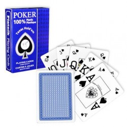 Plastic poker Texas hold'em - Jeu de 54 cartes