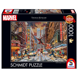 Puzzle Marvel 1000 pièces - Deadpool, journée enneigée