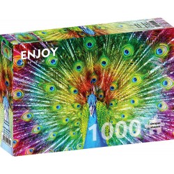 Puzzle 1000 pièces - Colorful Peacock