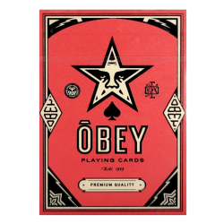 Jeu de 54 cartes - Theory 11 - Obey Rouge