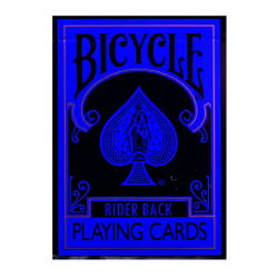 Jeu de 54 cartes - Bicycle - Reverse bleu et noir