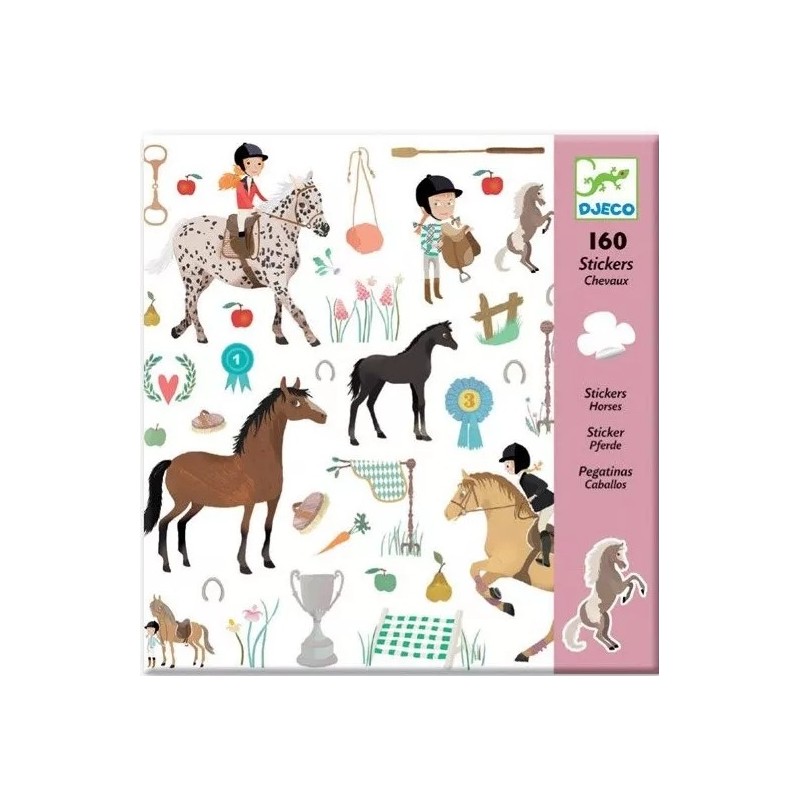 160 Stickers Chevaux